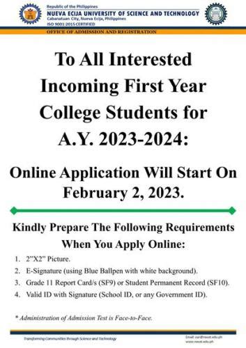 neust ioes|NEUST Online Admission Registration.